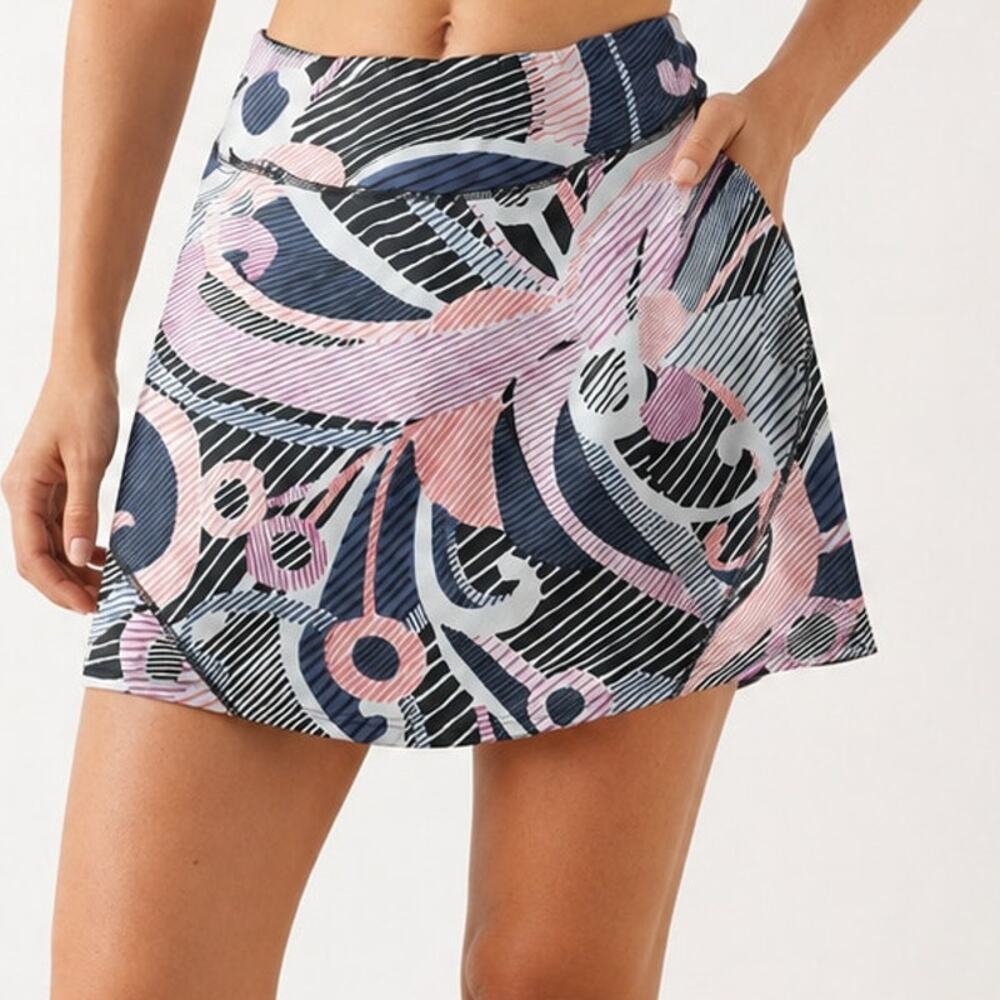 Title Nine Tennis Skirt Womens Large Multicolor Active Performance Sports Golf